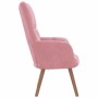 Sillón de relax de terciopelo rosa en Sillones | Comprar online en Foru.es