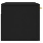 Armario de pared madera de ingeniería negro 80x36,5x35 cm de , Taquillas y armarios de almacenamiento - Ref: Foro24-830061, P...
