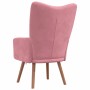 Sillón de relax de terciopelo rosa en Sillones | Comprar online en Foru.es