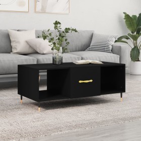 Mesa de centro madera contrachapada negro 102x50x40 cm de , Mesas de centro - Ref: Foro24-829277, Precio: 69,88 €, Descuento: %