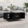 Mesa de centro madera contrachapada negro 102x50x40 cm de , Mesas de centro - Ref: Foro24-829277, Precio: 69,88 €, Descuento: %