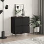 Aparador de madera contrachapada negro 60x35x70 cm de , Aparadores - Ref: Foro24-831213, Precio: 67,99 €, Descuento: %