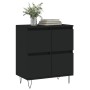 Aparador de madera contrachapada negro 60x35x70 cm de , Aparadores - Ref: Foro24-831213, Precio: 67,99 €, Descuento: %