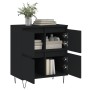Aparador de madera contrachapada negro 60x35x70 cm de , Aparadores - Ref: Foro24-831213, Precio: 67,99 €, Descuento: %