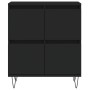 Aparador de madera contrachapada negro 60x35x70 cm de , Aparadores - Ref: Foro24-831213, Precio: 67,99 €, Descuento: %