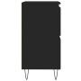 Aparador de madera contrachapada negro 60x35x70 cm de , Aparadores - Ref: Foro24-831213, Precio: 67,99 €, Descuento: %