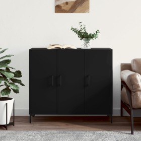 Comprar Aparador de madera de ingeniería negro