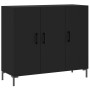 Aparador de madera de ingeniería negro 90x34x80 cm | Foro24.es | Tu tienda online para hogar, jardín y más Foro24.es