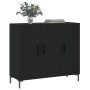 Aparador de madera de ingeniería negro 90x34x80 cm | Foro24.es | Tu tienda online para hogar, jardín y más Foro24.es