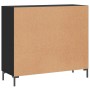 Aparador de madera de ingeniería negro 90x34x80 cm | Foro24.es | Tu tienda online para hogar, jardín y más Foro24.es