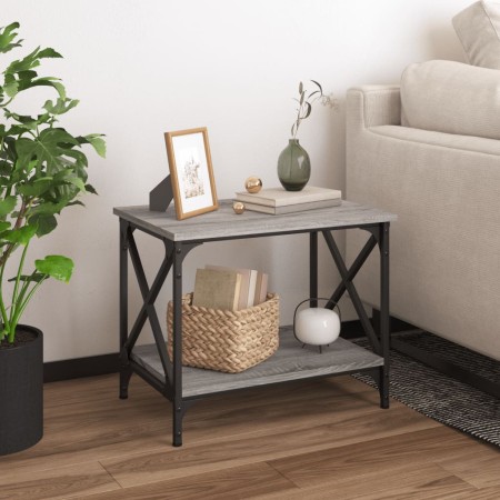 Mesa auxiliar madera contrachapada gris Sonoma 55x38x45 cm de , Mesas de centro - Ref: Foro24-823330, Precio: 40,57 €, Descue...