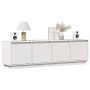 Mueble de TV madera maciza de pino blanco 156x37x45 cm de , Muebles TV - Ref: Foro24-814395, Precio: 143,12 €, Descuento: %