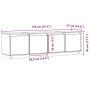 Mueble de TV madera maciza de pino blanco 156x37x45 cm de , Muebles TV - Ref: Foro24-814395, Precio: 143,12 €, Descuento: %