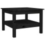 Mesa de centro de madera maciza de pino negro 55x55x40 cm de , Mesas de centro - Ref: Foro24-814273, Precio: 64,89 €, Descuen...
