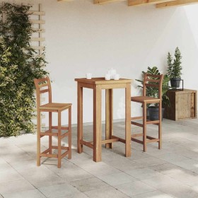 Mesa de bar de madera de acacia maciza 60x60x105 cm de , Mesas de cocina y de comedor - Ref: Foro24-246663, Precio: 165,56 €,...