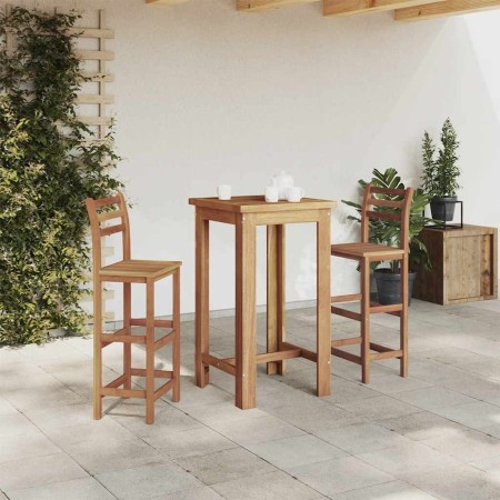 Mesa de bar de madera de acacia maciza 60x60x105 cm de , Mesas de cocina y de comedor - Ref: Foro24-246663, Precio: 165,56 €,...