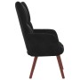 Sillón de relax de terciopelo negro en Sillones | Comprar online en Foru.es