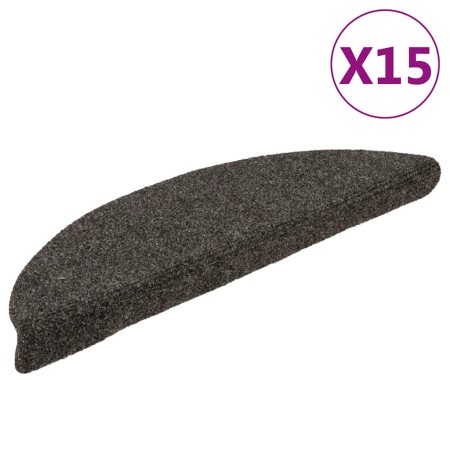 Alfombrillas autoadhesivas escalera 15 uds antracita 56x17x3 cm de , Alfombrillas para escalones - Ref: Foro24-322352, Precio...