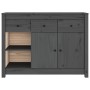 Aparador de madera maciza de pino gris 100x35x74 cm | Foro24.es | Tu tienda online para hogar, jardín y más Foro24.es