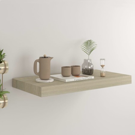 Estante flotante de pared MDF color roble 50x23x3,8 cm de , Estantes y estanterías - Ref: Foro24-323871, Precio: 26,02 €, Des...