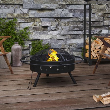 Brasero con atizador acero XXL 70 cm | Foro24.es | Tu tienda online para hogar, jardín y más Foro24.es