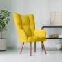 Sillón de relax de terciopelo amarillo mostaza en Sillones | Comprar online en Foru.es