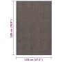 Felpudo de nudo marrón oscuro 120x180 cm de , Felpudos - Ref: Foro24-326942, Precio: 70,07 €, Descuento: -5%%