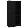 Armario de oficina con puerta corredera acero negro 90x40x180cm de , Taquillas y armarios de almacenamiento - Ref: Foro24-335...