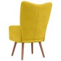Sillón de relax de terciopelo amarillo mostaza en Sillones | Comprar online en Foru.es