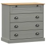 Cómoda VIGO madera maciza pino gris 80x40x76 cm de , Cajoneras - Ref: Foro24-353162, Precio: 165,44 €, Descuento: %