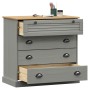 Cómoda VIGO madera maciza pino gris 80x40x76 cm de , Cajoneras - Ref: Foro24-353162, Precio: 165,44 €, Descuento: %
