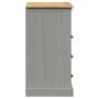 Cómoda VIGO madera maciza pino gris 80x40x76 cm de , Cajoneras - Ref: Foro24-353162, Precio: 165,44 €, Descuento: %