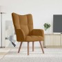 Sillón de relax de terciopelo marrón en Sillones | Comprar online en Foru.es