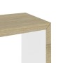 Estantes cubo de pared 3 unidades blanco y roble Sonoma de , Estantes y estanterías - Ref: Foro24-326720, Precio: 32,22 €, De...