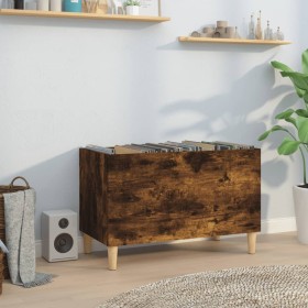 Mueble discos madera contrachapada roble ahumado 74,5x38x48 cm de , Almacenamiento para CD y DVD - Ref: Foro24-831962, Precio...