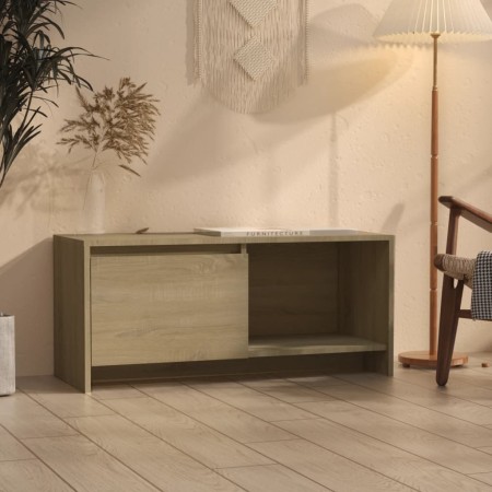 Mueble para TV madera contrachapada roble Sonoma 90x35x40 cm de , Muebles TV - Ref: Foro24-809785, Precio: 56,82 €, Descuento: %