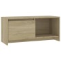 Mueble para TV madera contrachapada roble Sonoma 90x35x40 cm de , Muebles TV - Ref: Foro24-809785, Precio: 56,82 €, Descuento: %