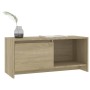 Mueble para TV madera contrachapada roble Sonoma 90x35x40 cm de , Muebles TV - Ref: Foro24-809785, Precio: 56,82 €, Descuento: %