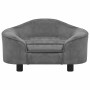 Sofá para perros felpa gris 67x47x36 cm de , Camas para perros - Ref: Foro24-171084, Precio: 106,33 €, Descuento: -5%%