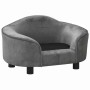Sofá para perros felpa gris 67x47x36 cm de , Camas para perros - Ref: Foro24-171084, Precio: 106,33 €, Descuento: -5%%