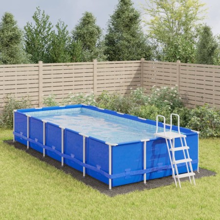 Tapiz de suelo piscina geotextil poliéster gris claro 750x370cm de , Cubiertas para piscina - Ref: Foro24-94236, Precio: 55,3...