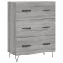 Aparador de madera de ingeniería gris Sonoma 69,5x34x90 cm | Foro24.es | Tu tienda online para hogar, jardín y más Foro24.es