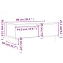 Mesa de centro madera contrachapada gris Sonoma 90x50x36,5 cm | Foro24.es | Tu tienda online para hogar, jardín y más Foro24.es