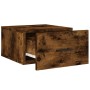 Mesita de noche de pared color roble ahumado 35x35x20 cm | Foro24.es | Tu tienda online para hogar, jardín y más Foro24.es
