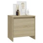 Mesita de noche madera ingeniería roble Sonoma 45x34,5x44,5 cm de , Mesitas de noche - Ref: Foro24-809869, Precio: 37,09 €, D...