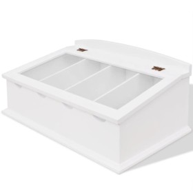 Cubertero estilo barroco MDF blanco de , Bandejas de cubiertos y utensilios - Ref: Foro24-242645, Precio: 71,03 €, Descuento: %