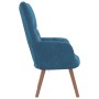Sillón de relax de terciopelo azul en Sillones | Comprar online en Foru.es