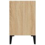 Mesita de noche y patas de metal roble Sonoma 40x30x50 cm de , Mesitas de noche - Ref: Foro24-805803, Precio: 35,94 €, Descue...