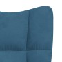 Sillón de relax de terciopelo azul en Sillones | Comprar online en Foru.es