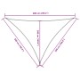 Toldo de vela triangular tela Oxford terracota 5x5x6 m de , Sombrillas - Ref: Foro24-135403, Precio: 49,16 €, Descuento: %